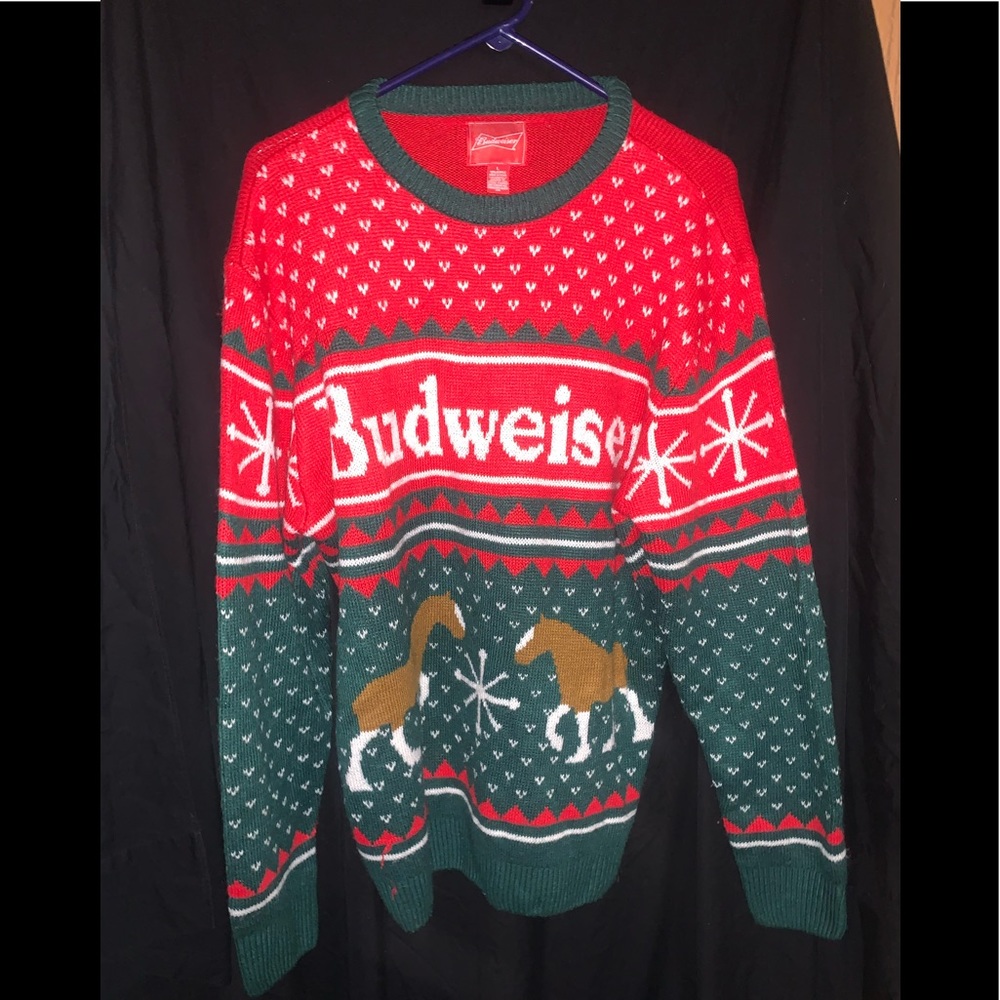 Budweiser Christmas sweater